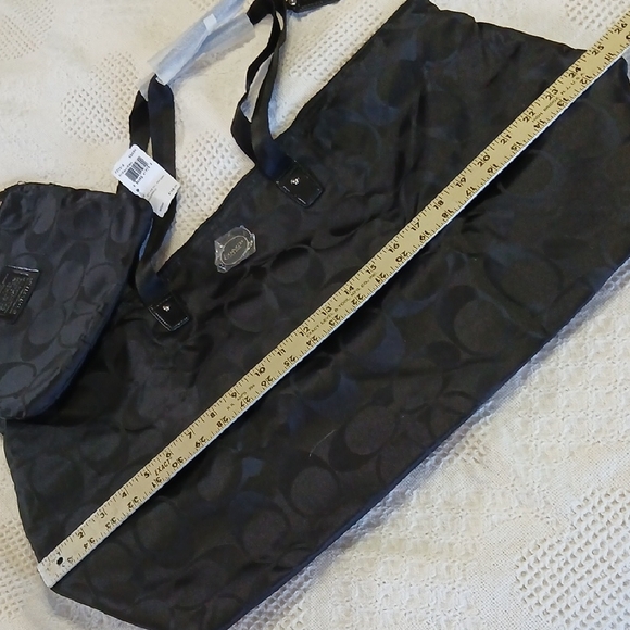 Coach Black Travel Tote and Pouch Set - Picture 6 of 12